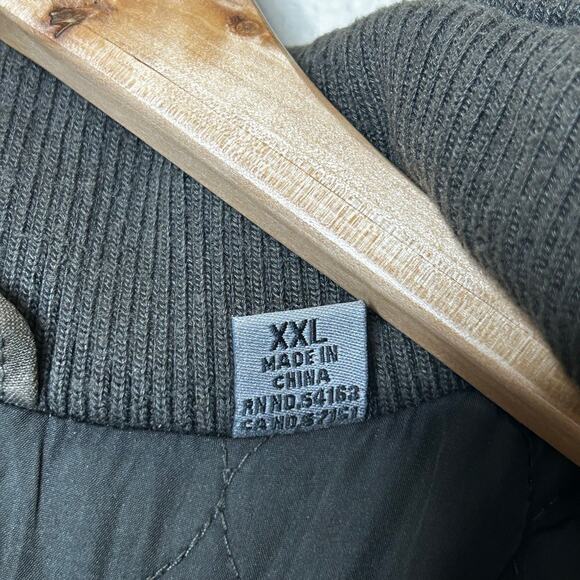 Levis Jacket Size XXL Coat Khaki Green Brown Chore Work Utility Pockets Quilted - Picture 11 of 13